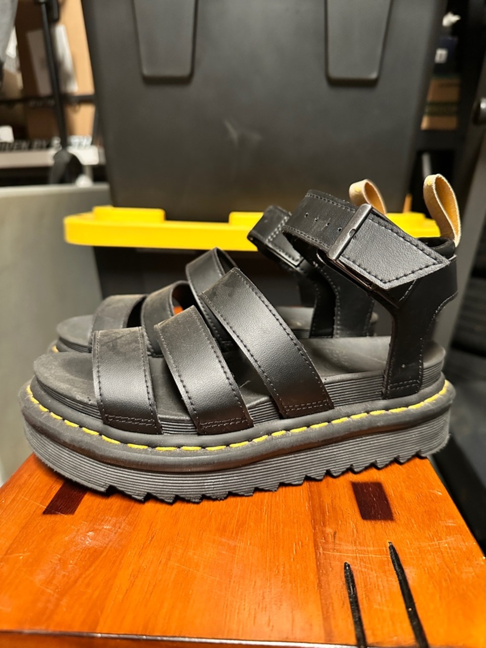 Dr. Martens BLAIREAthena Leather Strap Sandals Black